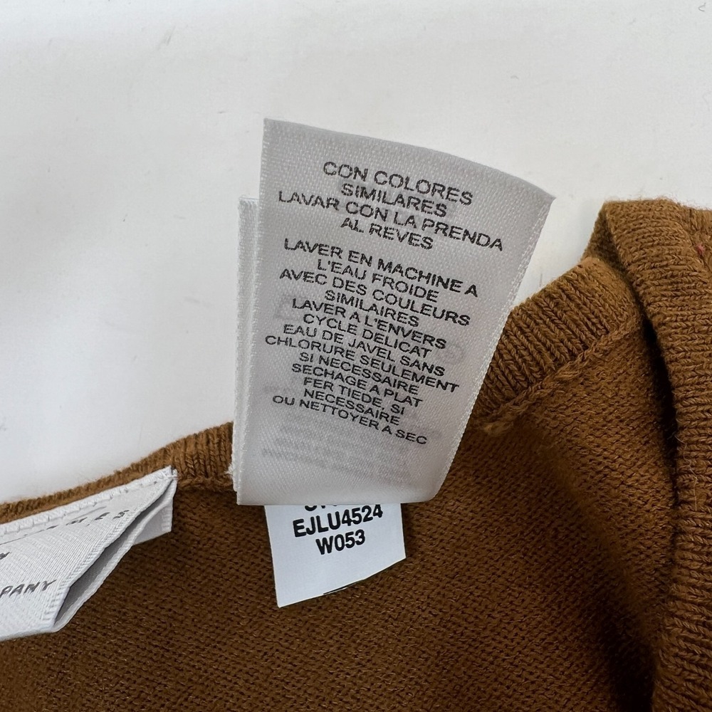 Emma James Women's Brown 3/4 Sleeve Cardigan/Sweater Size 1 With Embroidery - Picture 7 of 8